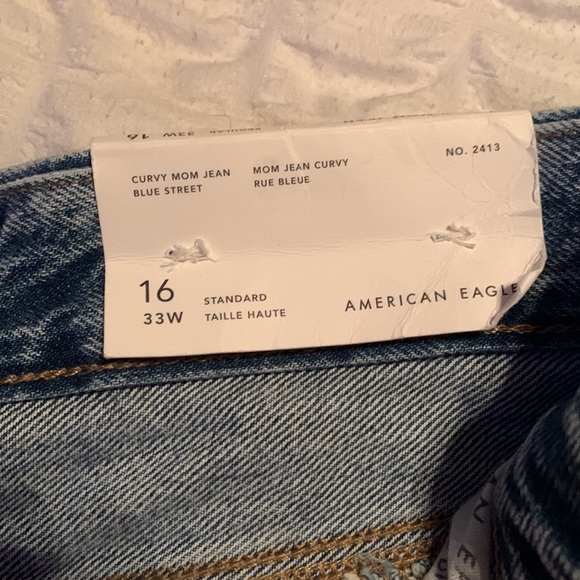 American Eagle Curvy Mom Jeans size 16 - Picture 6 of 12